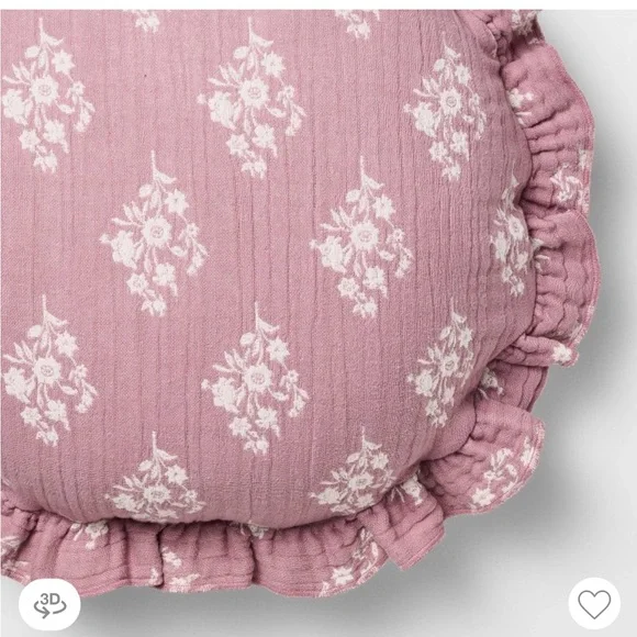Studio McGee Bundle Purple/Cream Jaquard Throw Blanket & Pillow